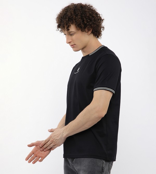 بيفرلي هيلز بولو كلوب  تيشرتات وبلايز - أسود Round Neck T-Shirts