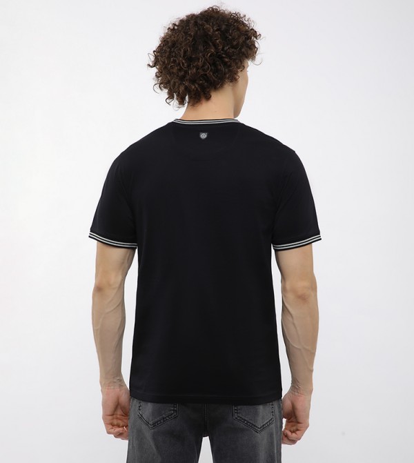 بيفرلي هيلز بولو كلوب  تيشرتات وبلايز - أسود Round Neck T-Shirts