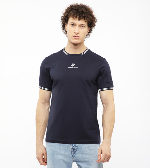 Beverly Hills Polo Club Beverly Hills Polo Club - Navy Round Neck T-Shirts