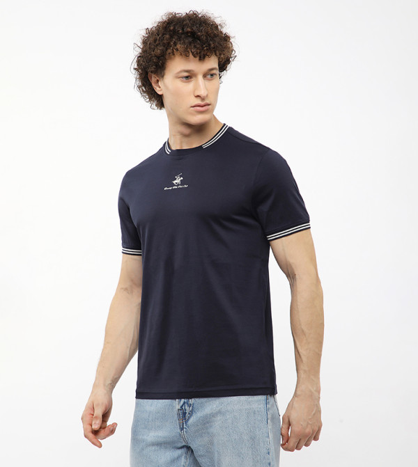 Beverly Hills Polo Club Beverly Hills Polo Club - Navy Round Neck T-Shirts