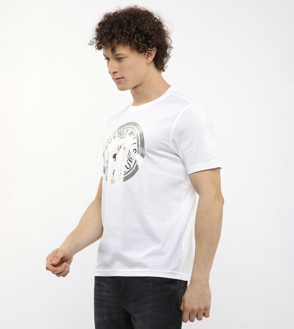 Beverly Hills Polo Club  Clothing - White Round Neck T-Shirts