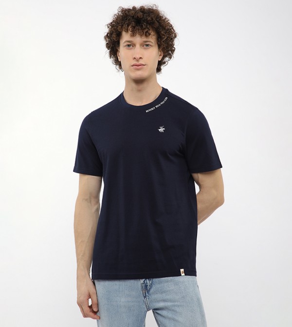 Beverly Hills Polo Club Beverly Hills Polo Club - Navy Round Neck T-Shirts