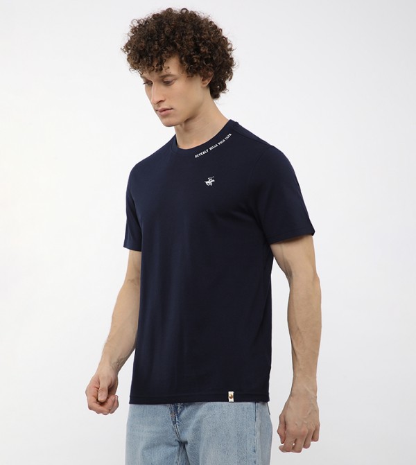 Beverly Hills Polo Club Beverly Hills Polo Club - Navy Round Neck T-Shirts