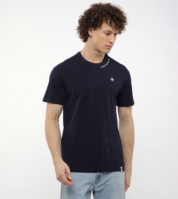 Beverly Hills Polo Club Beverly Hills Polo Club - Navy Round Neck T-Shirts