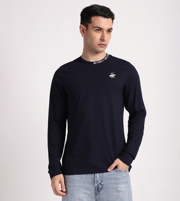 Beverly Hills Polo Club  Shirts - Navy Casual T-Shirts