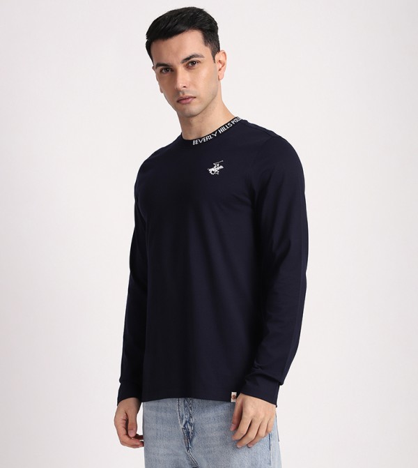 Beverly Hills Polo Club  Shirts - Navy Casual T-Shirts
