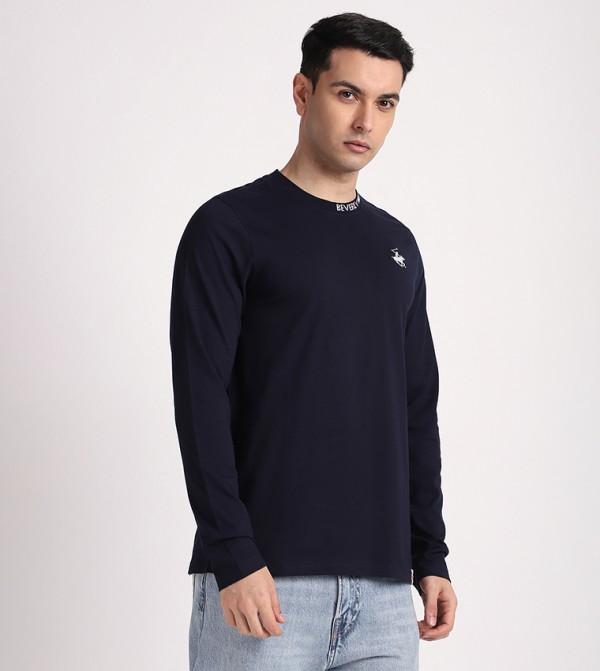 Beverly Hills Polo Club  Shirts - Navy Casual T-Shirts