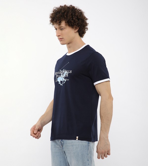 Beverly Hills Polo Club Beverly Hills Polo Club - Navy Short Sleeves