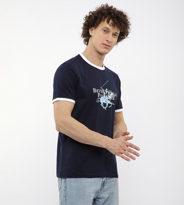 Beverly Hills Polo Club Beverly Hills Polo Club - Navy Short Sleeves
