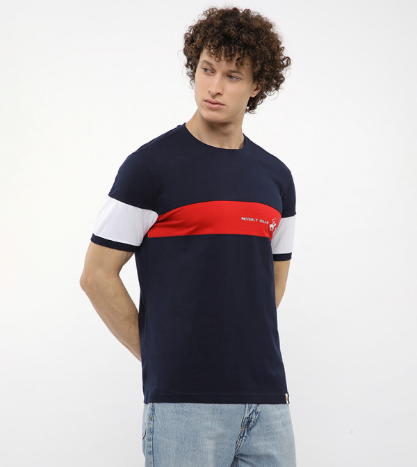 Beverly Hills Polo Club Beverly Hills Polo Club - Navy Round Neck T-Shirts