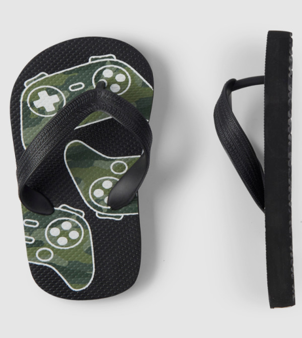 The Children's Place - Black Flip Flops