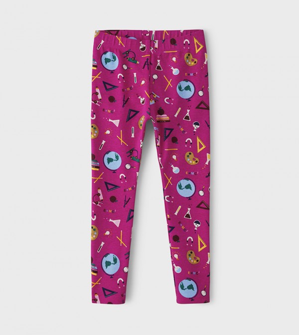 جمبوري  - وردي leggings