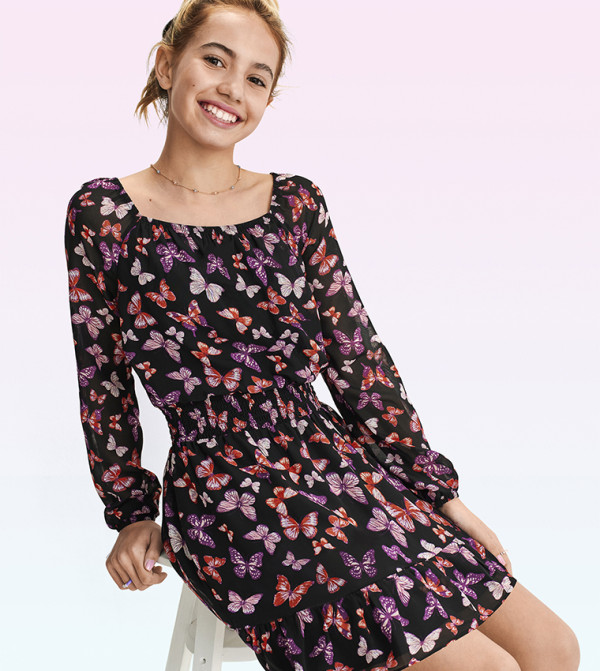 شوغر آند جيد   extra-10-off - أسود فستان كاجوال 