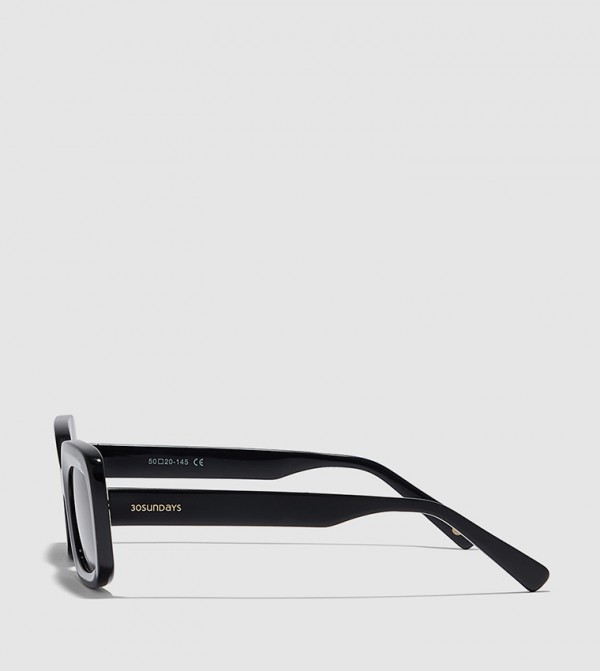 30Sundays  Trending Acc 2025 - Black Square Sunglasses