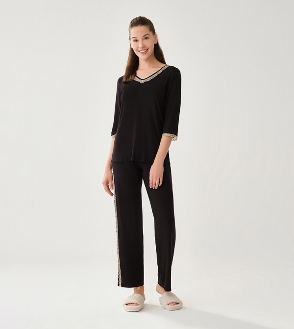 Dagi  - Black Sleep Tops & Tees