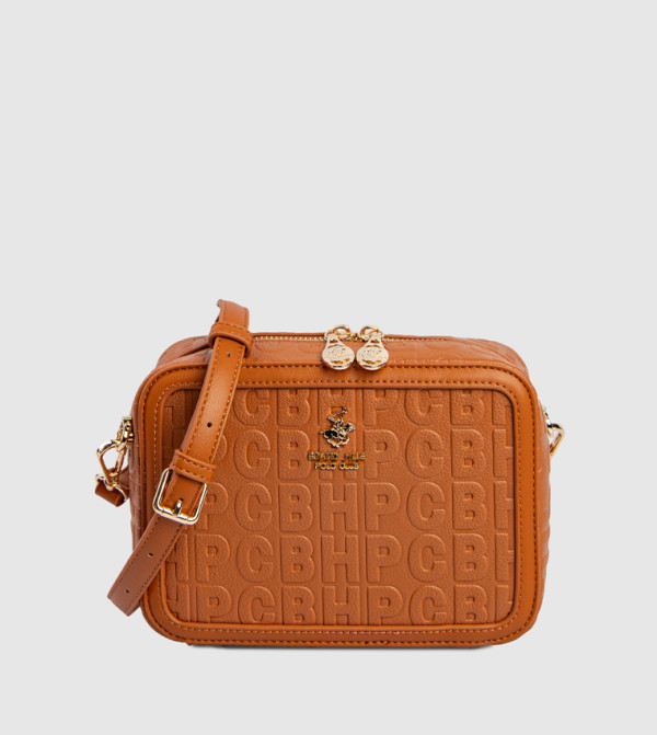 بيفرلي هيلز بولو كلوب  كروس  - حنطي Cross Body Bags