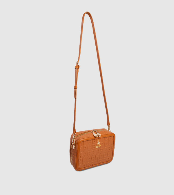 بيفرلي هيلز بولو كلوب  كروس  - حنطي Cross Body Bags