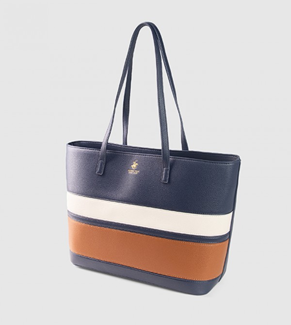 Beverly Hills Polo Club  Tote Bags - NAVY BLUE Tote Bags