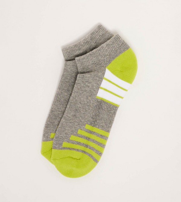 R&B  Socks - Grey Ankle Length Socks