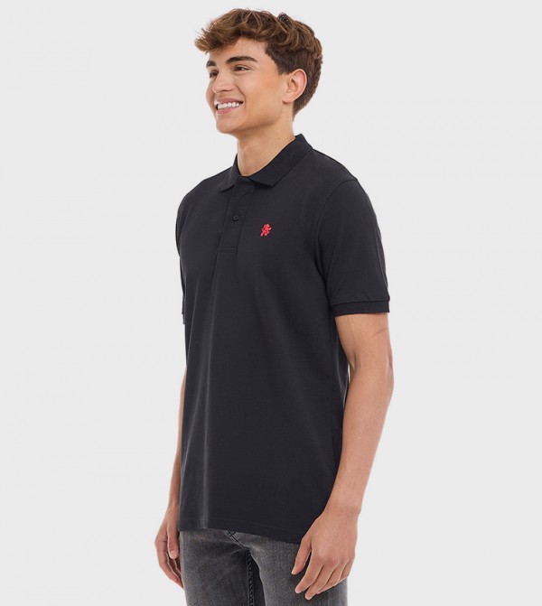 R&B  - Black Polo T-shirts