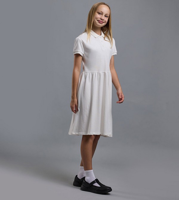 أر آند بي أر آند بي - أبيض فستان كاجوال 