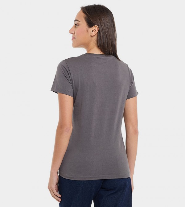 R&B  T-Shirts - Dark Grey Short Sleeve T-Shirts