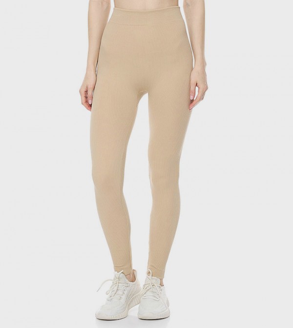 R&B Clothing - Beige leggings