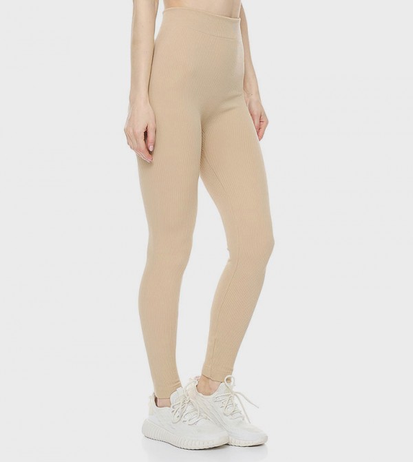R&B Clothing - Beige leggings