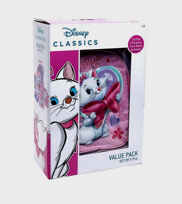 أر آند بي حقائب مدرسية - وردي طقم حقائب ظهر بعجلات