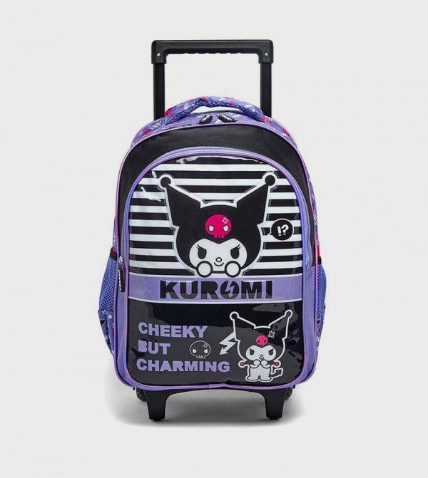 R&B  Bags - Purple Trolley Backpack Set