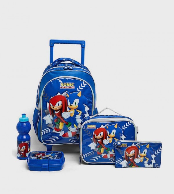 R&B R&B - Blue Trolley Backpack Set