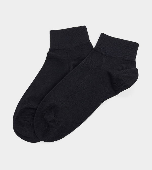 أر آند بي  - أسود Ankle Length Socks