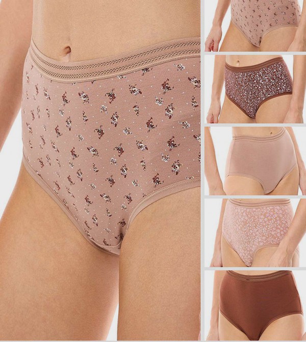 أر آند بي  لانجري - بني  Briefs