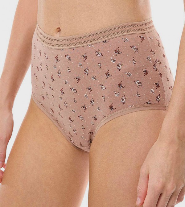 أر آند بي  لانجري - بني  Briefs