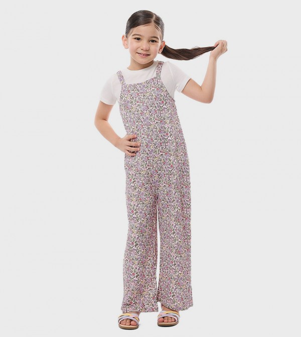 R&B  Dungarees - White Dungarees