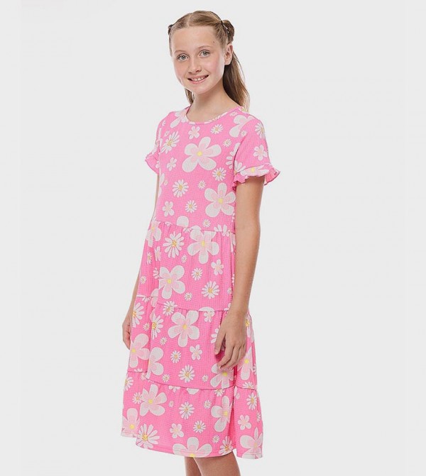 أر آند بي  فساتين - وردي فستان كاجوال 