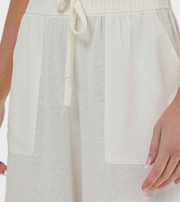 R&B R&B - White Casual Pants