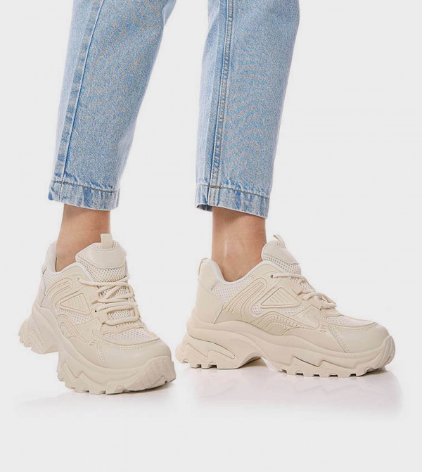 R&B R&B - Beige Low Top