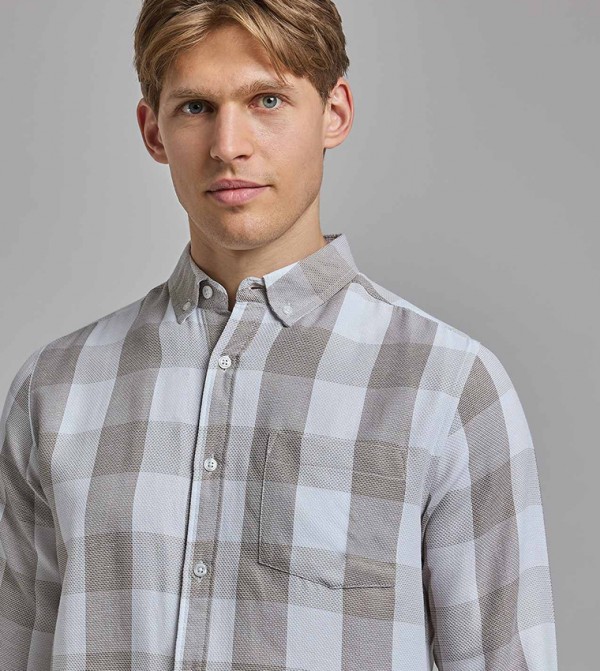 R&B Shirts - Beige Long Sleeves