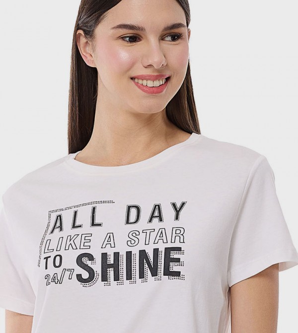 أر آند بي تيشيرتات - أبيض Short Sleeve T-Shirts