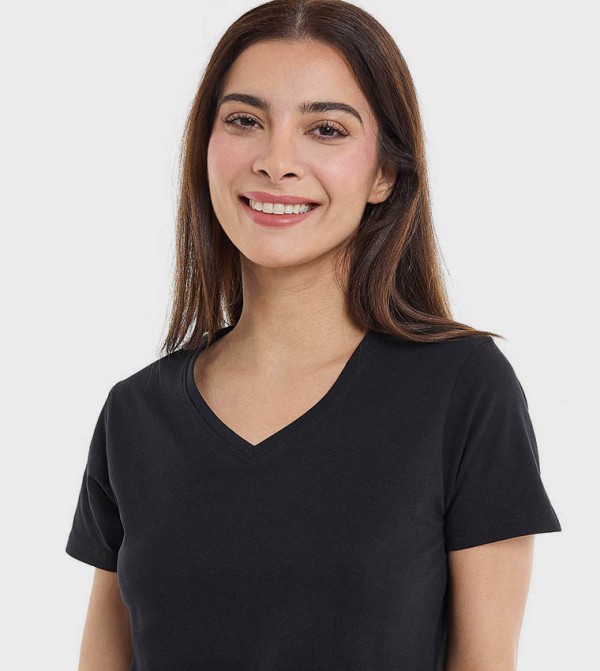 أر آند بي  تيشيرتات - أسود Short Sleeve T-Shirts