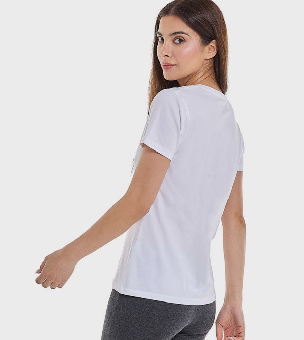أر آند بي HourglassBodyType - أبيض Short Sleeve T-Shirts