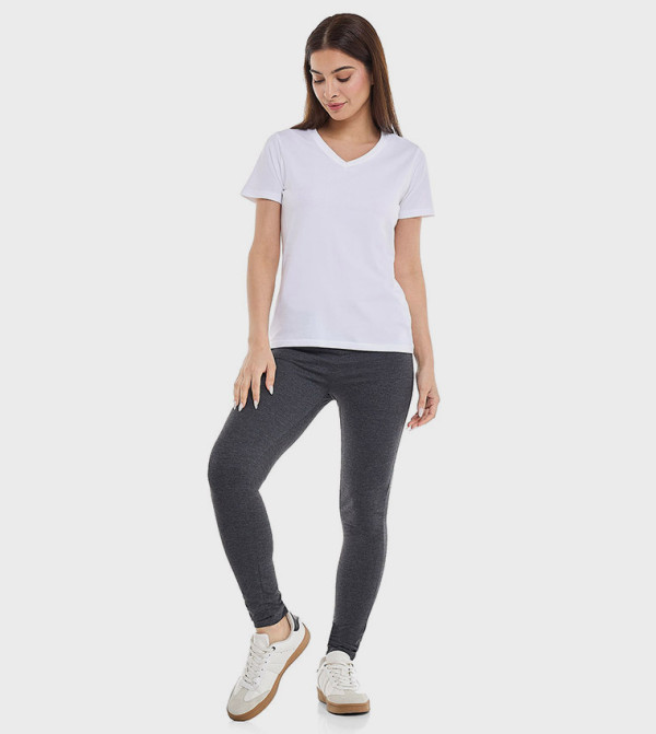 أر آند بي HourglassBodyType - أبيض Short Sleeve T-Shirts