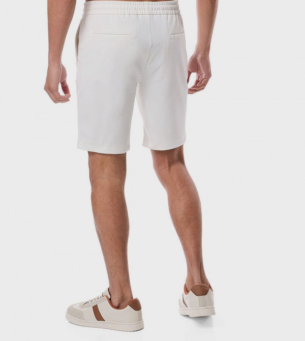R&B  Shorts - White Casual Shorts