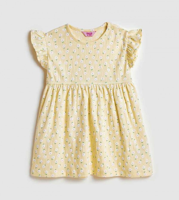 R&B  - Yellow Casual Dress