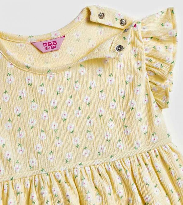 R&B  - Yellow Casual Dress