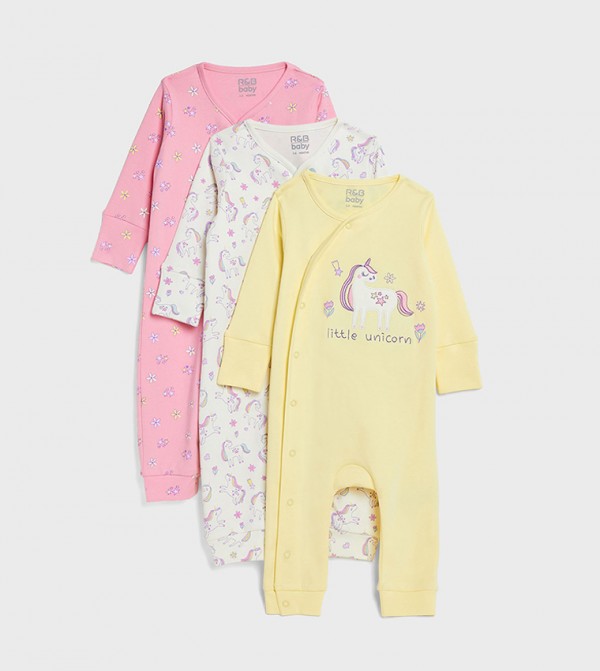 R&B  Baby Essentials - Multi Sleep Suits