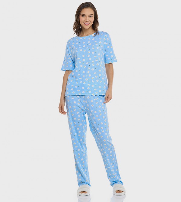 أر آند بي  ملابس نوم - أزرق Pyjama Set