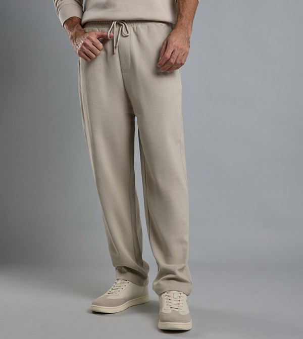 R&B  Pants & Chinos - Beige Joggers