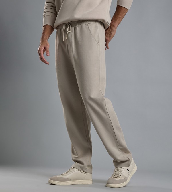 R&B  Pants & Chinos - Beige Joggers